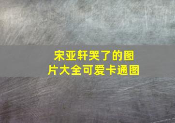 宋亚轩哭了的图片大全可爱卡通图