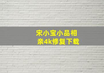 宋小宝小品相亲4k修复下载