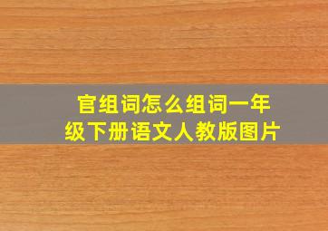 官组词怎么组词一年级下册语文人教版图片