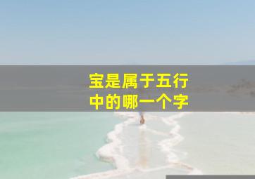 宝是属于五行中的哪一个字