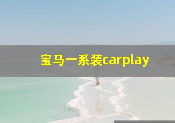 宝马一系装carplay