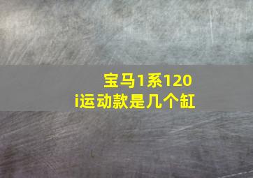 宝马1系120i运动款是几个缸