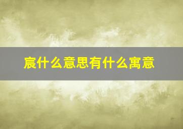 宸什么意思有什么寓意