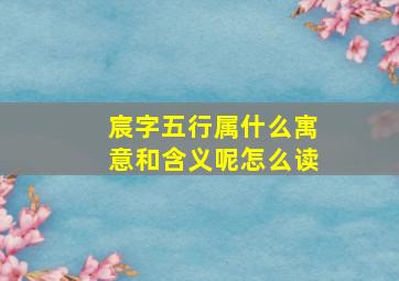 宸字五行属什么寓意和含义呢怎么读