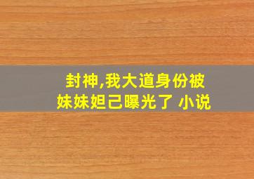 封神,我大道身份被妹妹妲己曝光了 小说