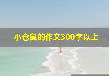 小仓鼠的作文300字以上