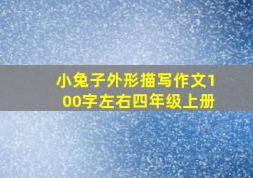 小兔子外形描写作文100字左右四年级上册