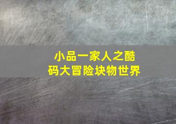 小品一家人之酷码大冒险块物世界