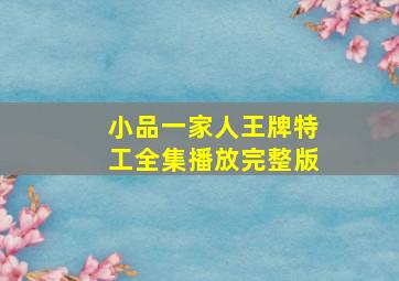 小品一家人王牌特工全集播放完整版