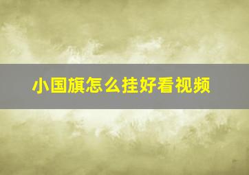 小国旗怎么挂好看视频