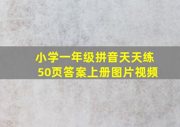 小学一年级拼音天天练50页答案上册图片视频