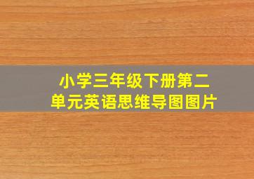 小学三年级下册第二单元英语思维导图图片