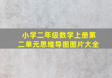 小学二年级数学上册第二单元思维导图图片大全