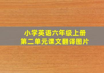 小学英语六年级上册第二单元课文翻译图片