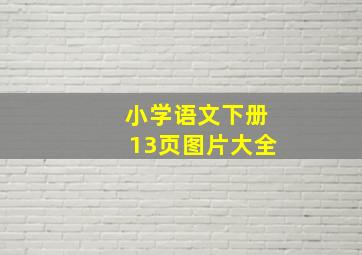 小学语文下册13页图片大全