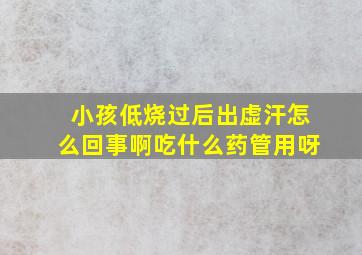 小孩低烧过后出虚汗怎么回事啊吃什么药管用呀