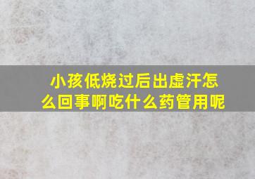 小孩低烧过后出虚汗怎么回事啊吃什么药管用呢