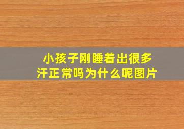 小孩子刚睡着出很多汗正常吗为什么呢图片