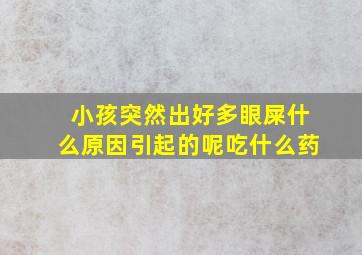 小孩突然出好多眼屎什么原因引起的呢吃什么药