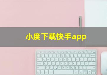 小度下载快手app