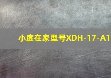 小度在家型号XDH-17-A1