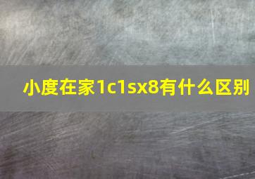 小度在家1c1sx8有什么区别