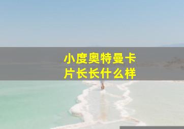 小度奥特曼卡片长长什么样