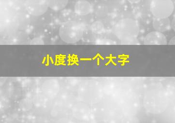 小度换一个大字