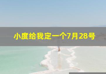 小度给我定一个7月28号