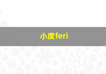 小度feri