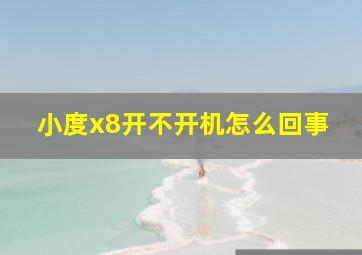 小度x8开不开机怎么回事