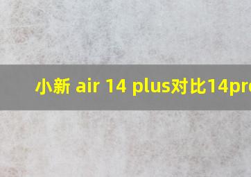 小新 air 14 plus对比14pro