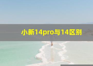 小新14pro与14区别