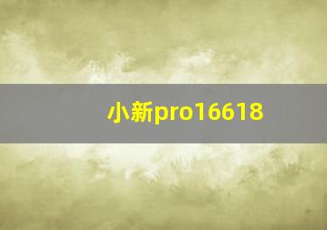 小新pro16618