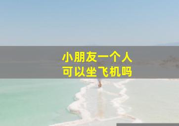 小朋友一个人可以坐飞机吗