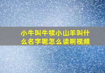 小牛叫牛犊小山羊叫什么名字呢怎么读啊视频