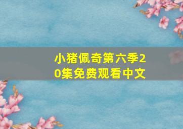 小猪佩奇第六季20集免费观看中文