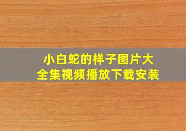 小白蛇的样子图片大全集视频播放下载安装