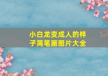 小白龙变成人的样子简笔画图片大全