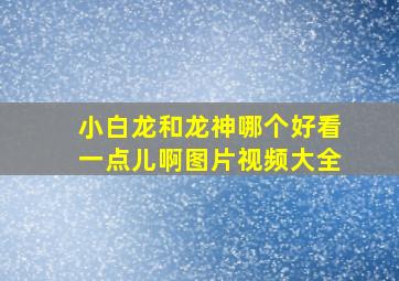 小白龙和龙神哪个好看一点儿啊图片视频大全