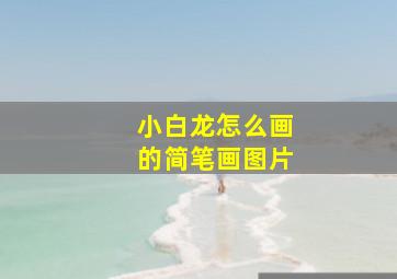 小白龙怎么画的简笔画图片