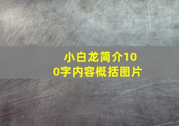 小白龙简介100字内容概括图片