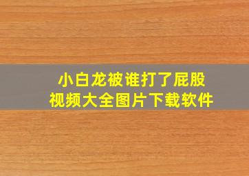 小白龙被谁打了屁股视频大全图片下载软件