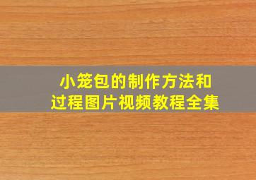 小笼包的制作方法和过程图片视频教程全集