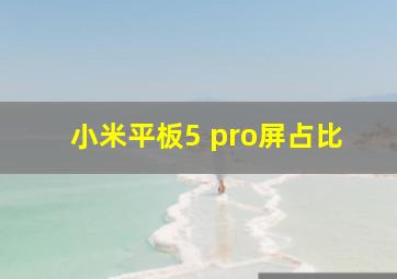 小米平板5 pro屏占比