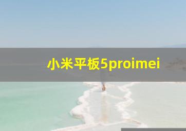 小米平板5proimei