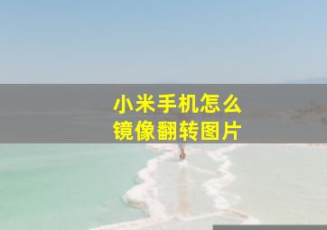 小米手机怎么镜像翻转图片