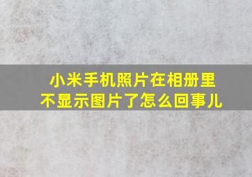 小米手机照片在相册里不显示图片了怎么回事儿