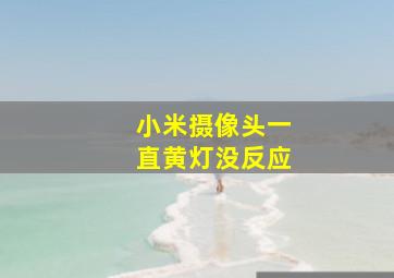 小米摄像头一直黄灯没反应