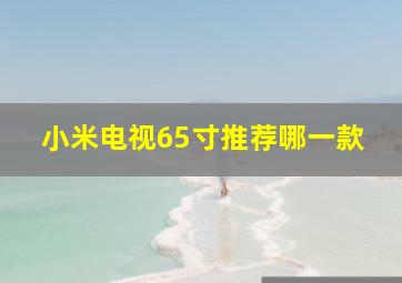 小米电视65寸推荐哪一款